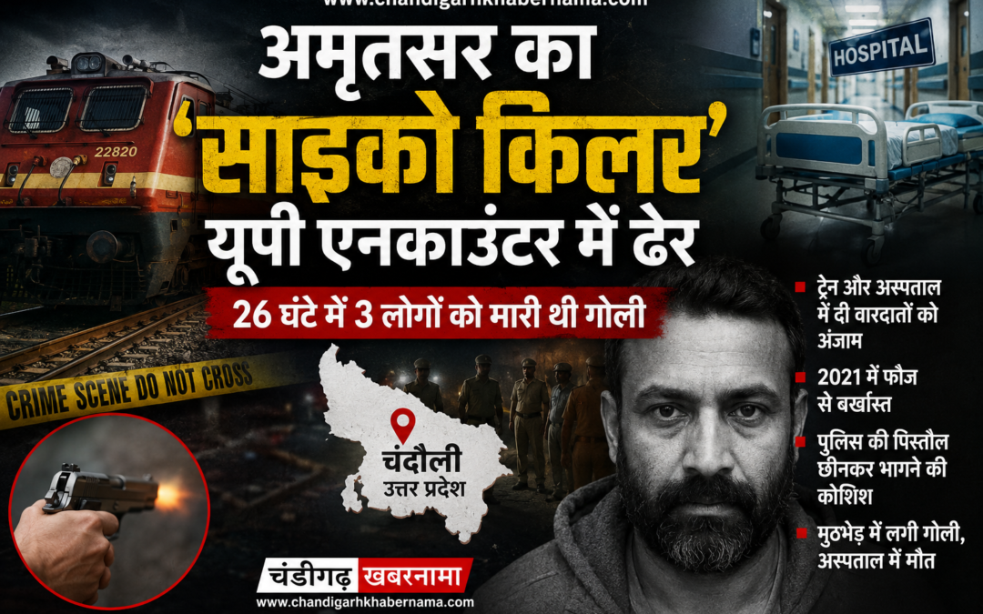 अमृतसर का ‘साइको किलर’ यूपी एनकाउंटर में ढेर, 26 घंटे में 3 लोगों की ली थी जान