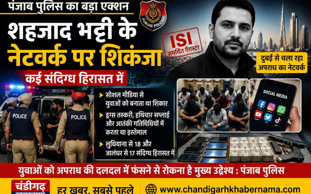पाकिस्तान समर्थित गैंगस्टर शहजाद भट्टी के नेटवर्क पर पंजाब पुलिस का बड़ा एक्शन, कई संदिग्ध हिरासत में