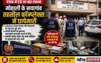 पंजाब में ED का बड़ा एक्शन: मोहाली के नयागांव तहसील कॉम्प्लेक्स में रेड, प्रॉपर्टी डीलरों पर भी शिकंजा