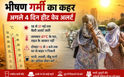 भीषण गर्मी से बेहाल लोग: अगले 4 दिन हीट वेव का येलो अलर्ट, तापमान 41 डिग्री के पार