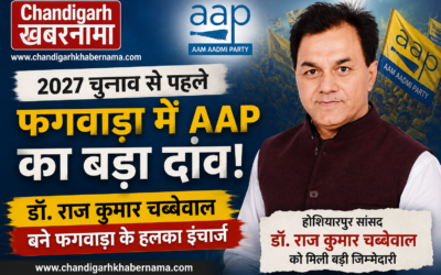 2027 चुनाव से पहले फगवाड़ा में AAP का बड़ा दांव, डॉ. राज कुमार चब्बेवाल बने हलका इंचार्ज