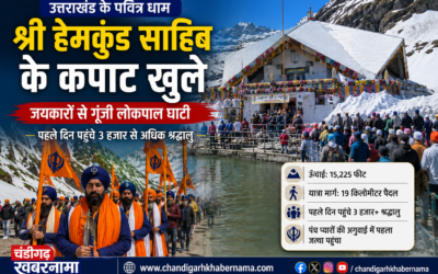 श्रद्धालुओं के लिए खुले श्री हेमकुंड साहिब के कपाट, ‘बोले सो निहाल’ के जयकारों से गूंजी लोकपाल घाटी