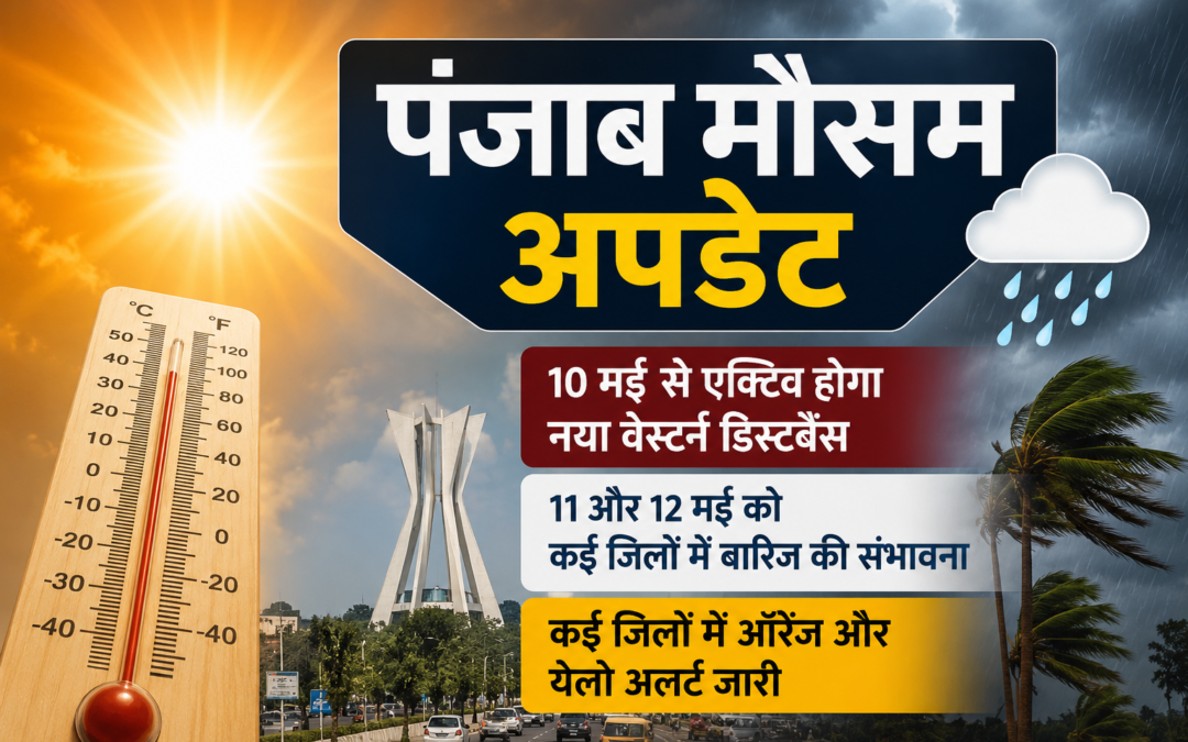 पंजाब में फिर बढ़ने लगी गर्मी, 10 मई से एक्टिव होगा नया वेस्टर्न डिस्टर्बेंस; IMD ने जारी किया अलर्ट