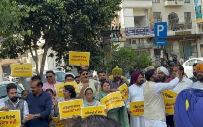 पेट्रोल-डीजल कीमतों को लेकर पंजाब में ‘आप’ का प्रदर्शन, मोदी सरकार पर साधा निशाना