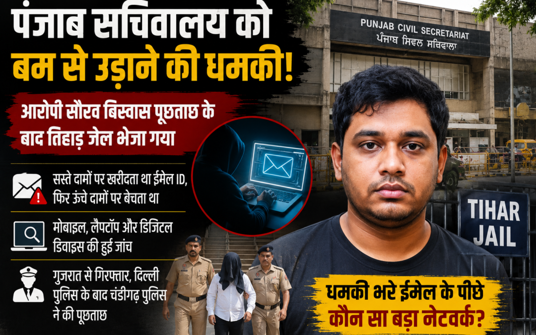 बम धमकी केस में बड़ा खुलासा! आरोपी का ईमेल आईडी नेटवर्क आया सामने