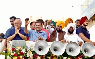 मोहाली में AAP का शक्ति प्रदर्शन: अरविंद केजरीवाल और भगवंत मान ने नगर निगम चुनाव जीत पर जनता का जताया आभार