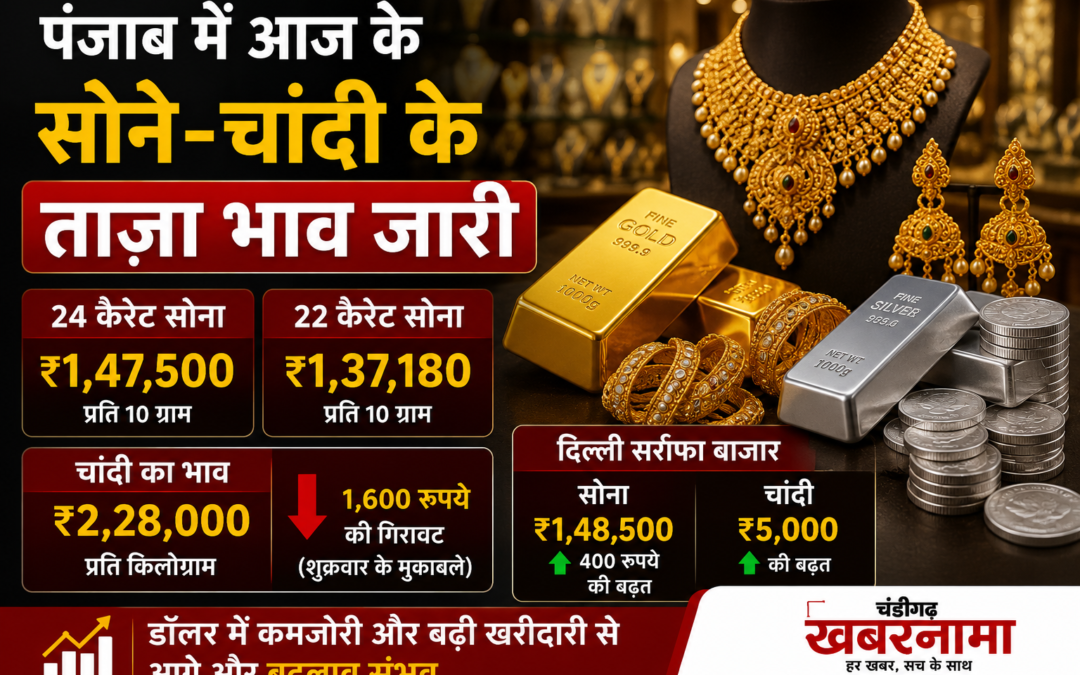 Gold Silver Price Today: पंजाब में सोने के दाम स्थिर, चांदी हुई सस्ती, जानें आज के ताजा रेट