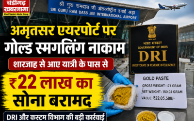 गोल्ड स्मगलिंग नाकाम: शारजाह से आए यात्री के पास से 22 लाख का सोना बरामद