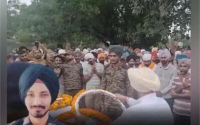 शहीद सुखप्रीत सिंह को नम आंखों से अंतिम विदाई, पूरे गांव में गूंजा ‘भारत माता की जय’