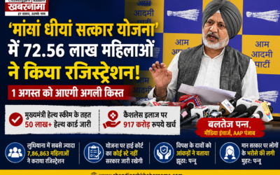 पंजाब की ‘मावां धीयां सत्कार योजना’ पर बड़ा दावा! 72.56 लाख महिलाओं ने कराया रजिस्ट्रेशन, 1 अगस्त को आएगी अगली किस्त