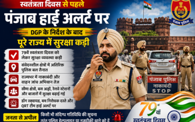 79वें स्वतंत्रता दिवस से पहले पंजाब हाई अलर्ट पर, DGP के निर्देश के बाद पूरे राज्य में सुरक्षा कड़ी