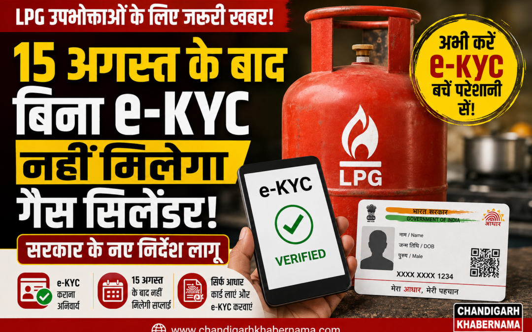15 अगस्त के बाद बिना e-KYC नहीं मिलेगा रसोई गैस सिलेंडर, सरकार ने जारी किए सख्त निर्देश